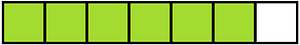 Lime Rectangle Fraction 6:7