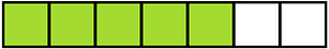 Lime Rectangle Fraction 5:7