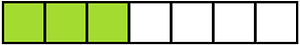 Lime Rectangle Fraction 3:7