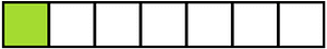 Lime Rectangle Fraction 1:7