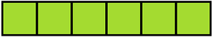 Lime Rectangle Fraction 6:6