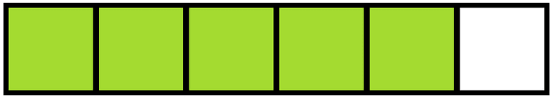 Lime Rectangle Fraction 5:6