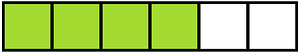 Lime Rectangle Fraction 4:6