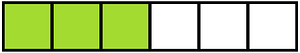 Lime Rectangle Fraction 3:6