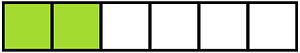 Lime Rectangle Fraction 2:6