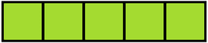 Lime Rectangle Fraction 5:5