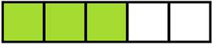 Lime Rectangle Fraction 3:5