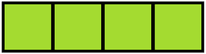 Lime Rectangle Fraction 4:4
