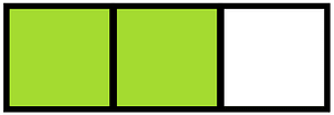Lime Rectangle Fraction 2:3
