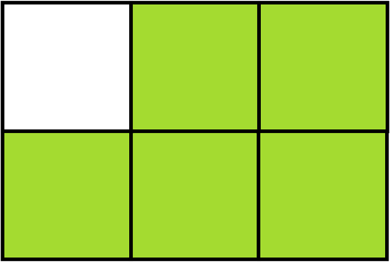 Lime Rectangle Fraction 5:6