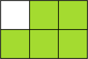 Lime Rectangle Fraction 5:6