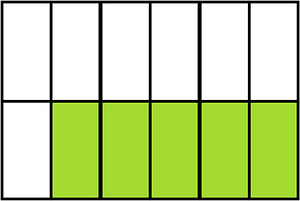 Lime Rectangle Fraction 5:12
