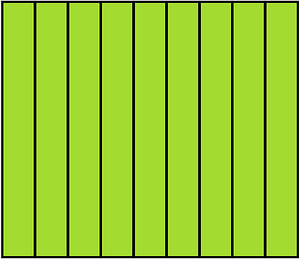 Lime Rectangle Fraction 9:9