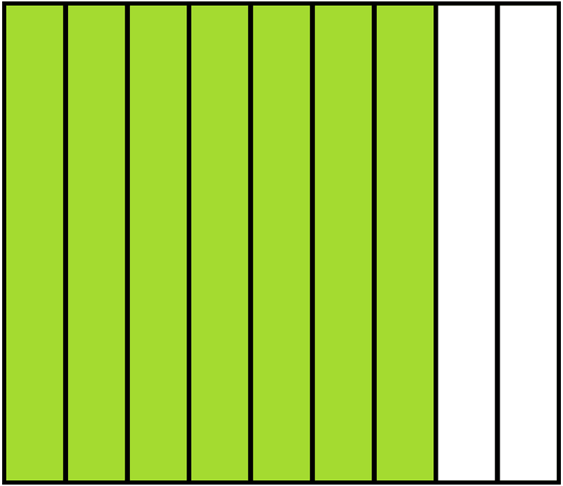 Lime Rectangle Fraction 7:9