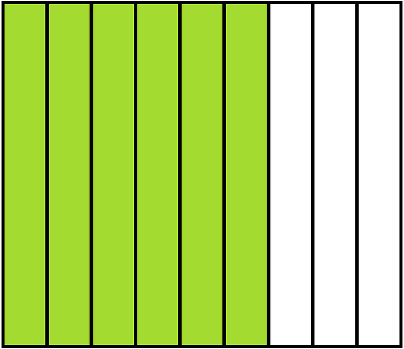 Lime Rectangle Fraction 6:9