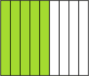 Lime Rectangle Fraction 5:9