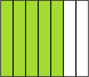 Lime Rectangle Fraction 5:7