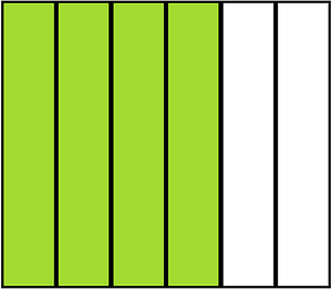 Lime Rectangle Fraction 4:6