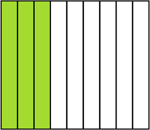 Lime Rectangle Fraction 3:9