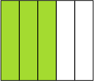 Lime Rectangle Fraction 3:5