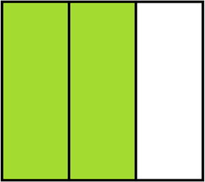 Lime Rectangle Fraction 2:3
