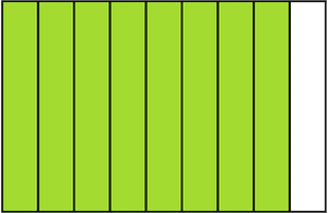 Lime Rectangle Fraction 8:9