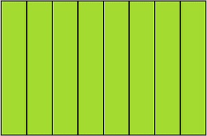 Lime Rectangle Fraction 8:8