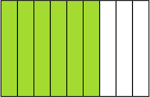 Lime Rectangle Fraction 6:9