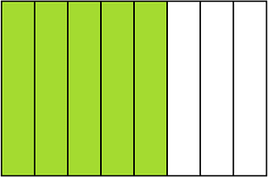 Lime Rectangle Fraction 5:8