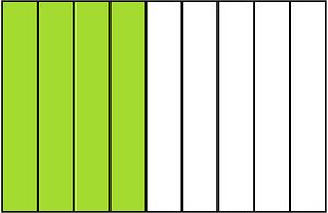 Lime Rectangle Fraction 4:9