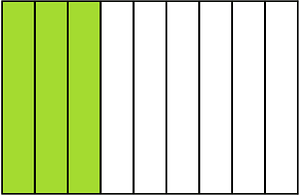Lime Rectangle Fraction 3:9