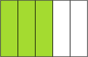 Lime Rectangle Fraction 3:5