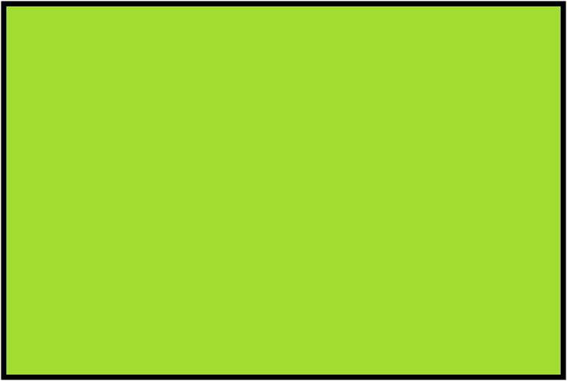 Lime Rectangle Fraction 1:1