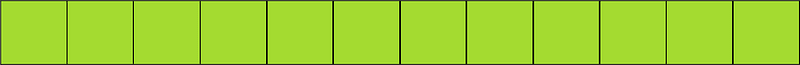 Lime Rectangle Fraction 12:12