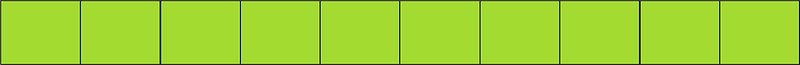 Lime Rectangle Fraction 10:10