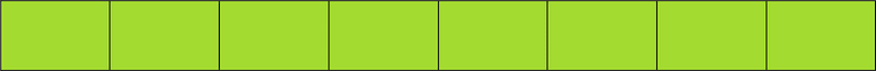 Lime Rectangle Fraction 8:8