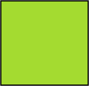 Lime Rectangle Fraction 1:1