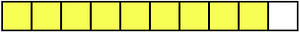 Yellow Rectangle Fraction 9:10