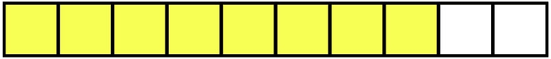 Yellow Rectangle Fraction 8:10