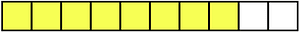 Yellow Rectangle Fraction 8:10