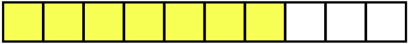 Yellow Rectangle Fraction 7:10