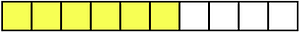 Yellow Rectangle Fraction 6:10