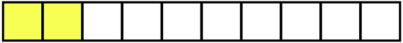Yellow Rectangle Fraction 2:10