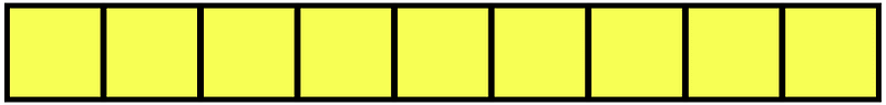Yellow Rectangle Fraction 9:9