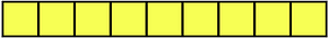 Yellow Rectangle Fraction 9:9