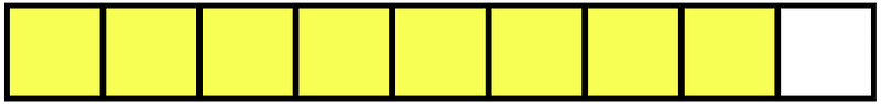 Yellow Rectangle Fraction 8:9