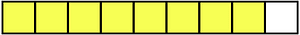 Yellow Rectangle Fraction 8:9