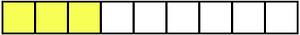 Yellow Rectangle Fraction 3:9