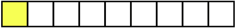 Yellow Rectangle Fraction 1:9