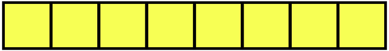 Yellow Rectangle Fraction 8:8